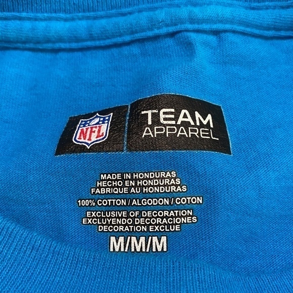 Nfl Team Apparel Carolina Panthers long sleeve T size M - Picture 4 of 5